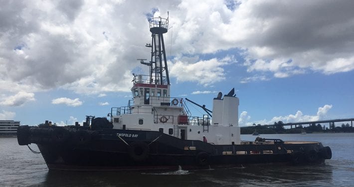 Tugboat Twofold Bay on calm water