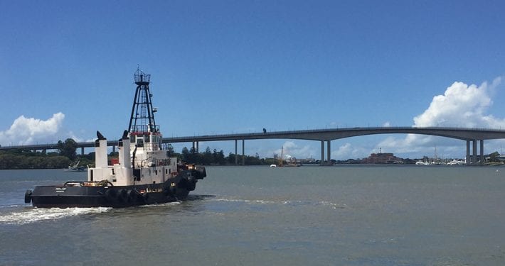 Tugboat Twofold Bay on calm water