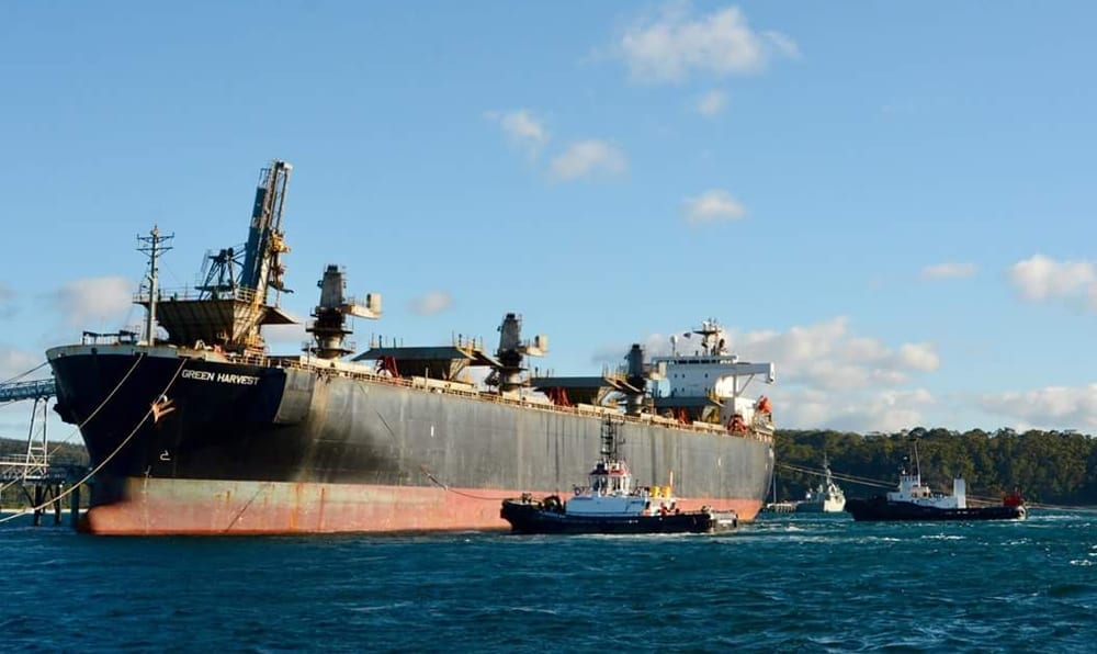 large cargo ship Green Harvest